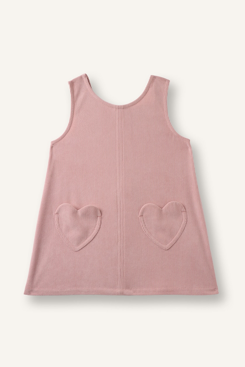 Baby Girls Rose Regular Fit Sleeveless Woven Dress
