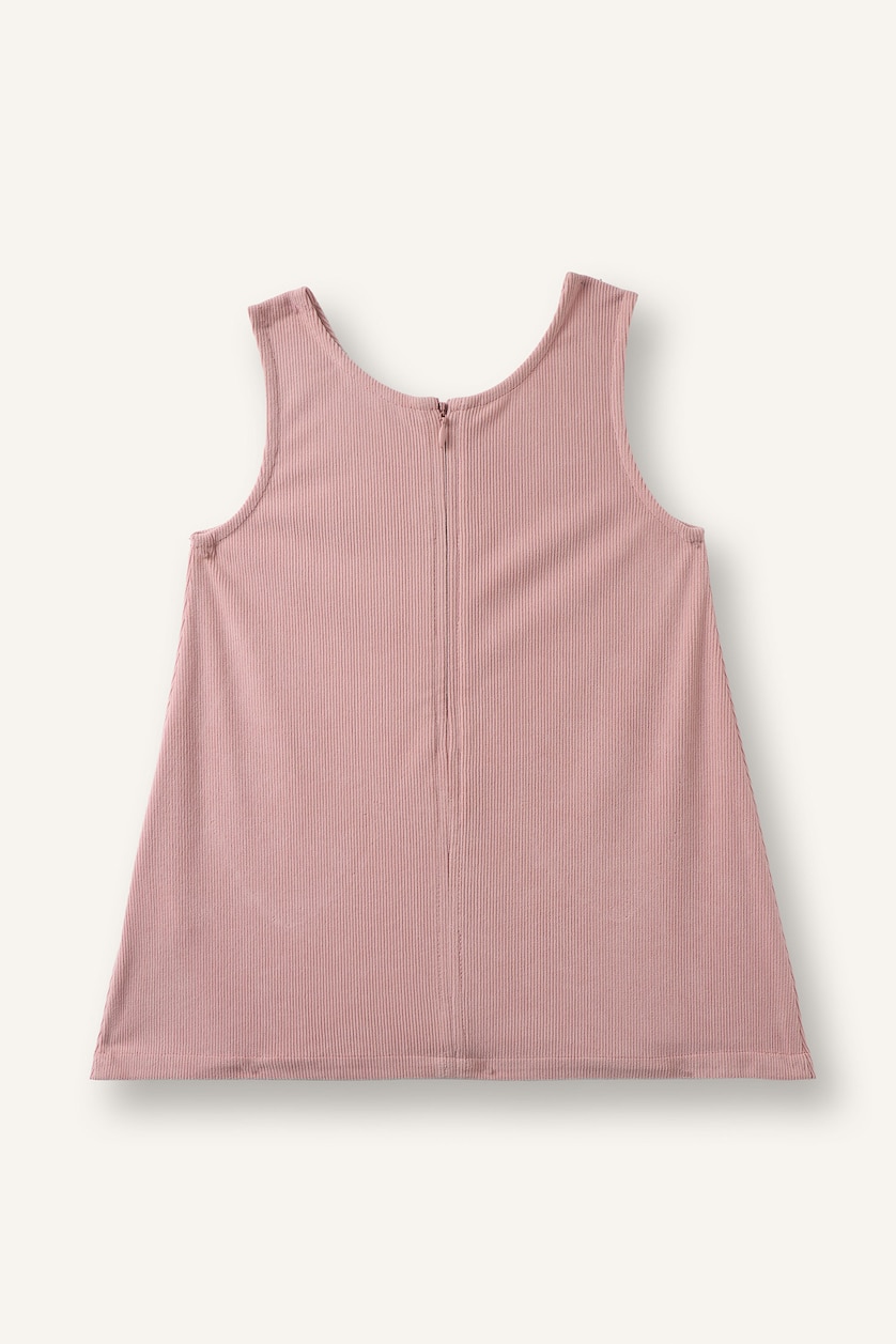 Baby Girls Rose Regular Fit Sleeveless Woven Dress