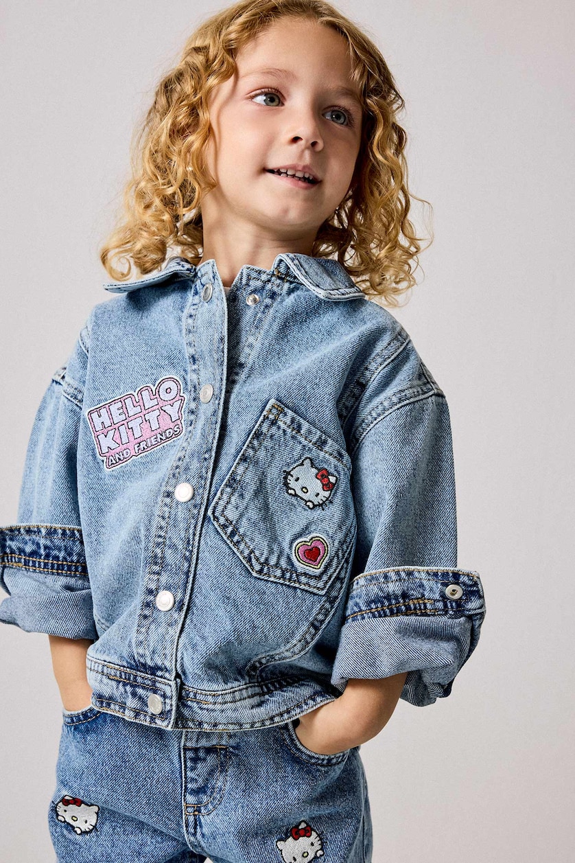 BABY GIRL Blue جاكيت جينز بناتي من هيلو كيتي