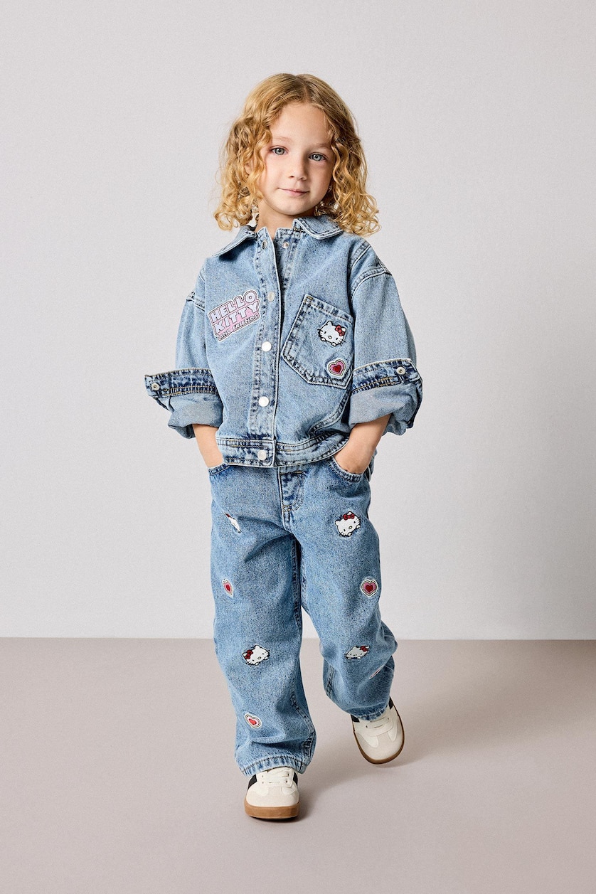BABY GIRL Blue جاكيت جينز بناتي من هيلو كيتي