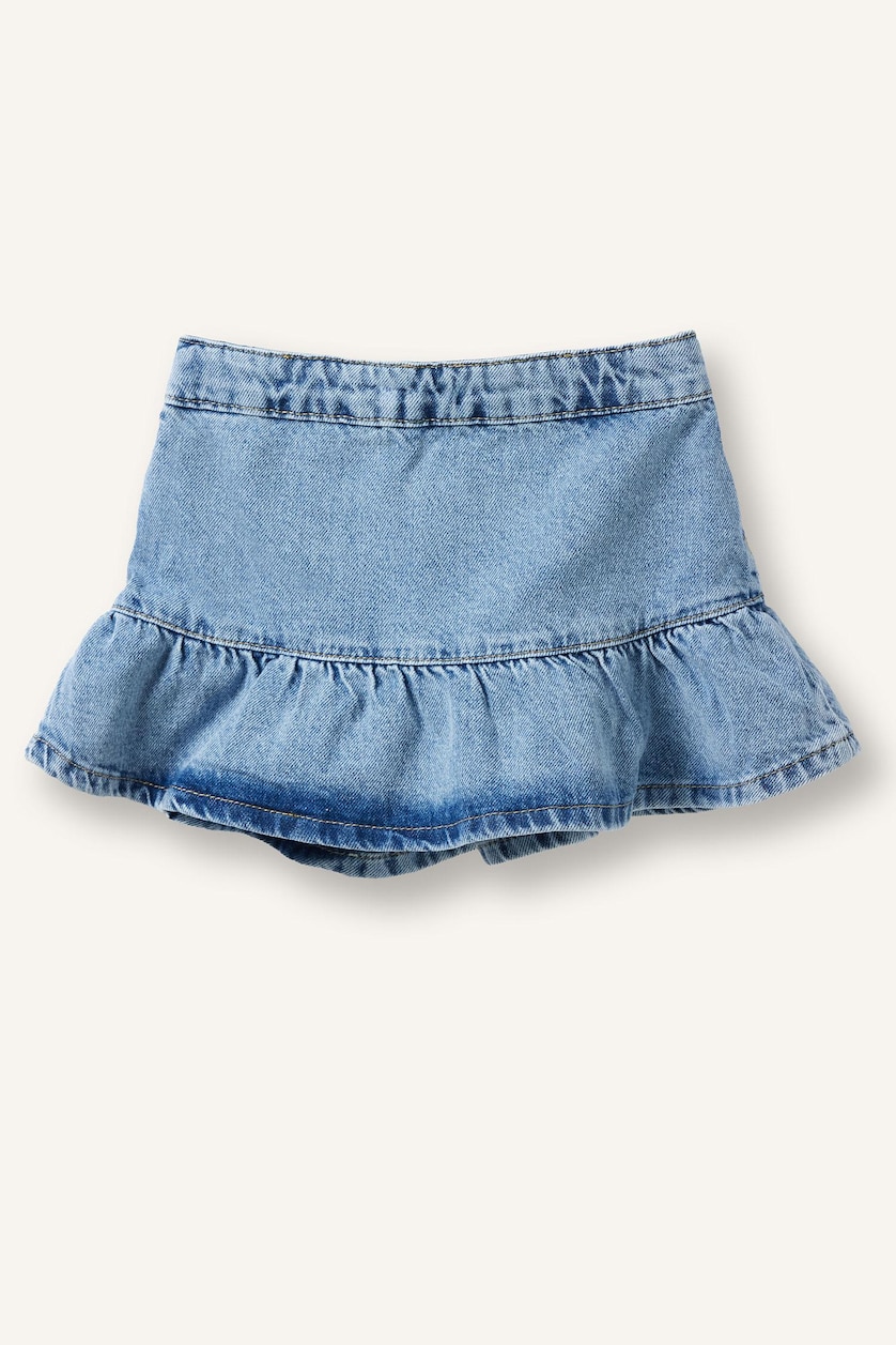 BABY GIRL Blue Baby Girl A Cut Denim Shorts