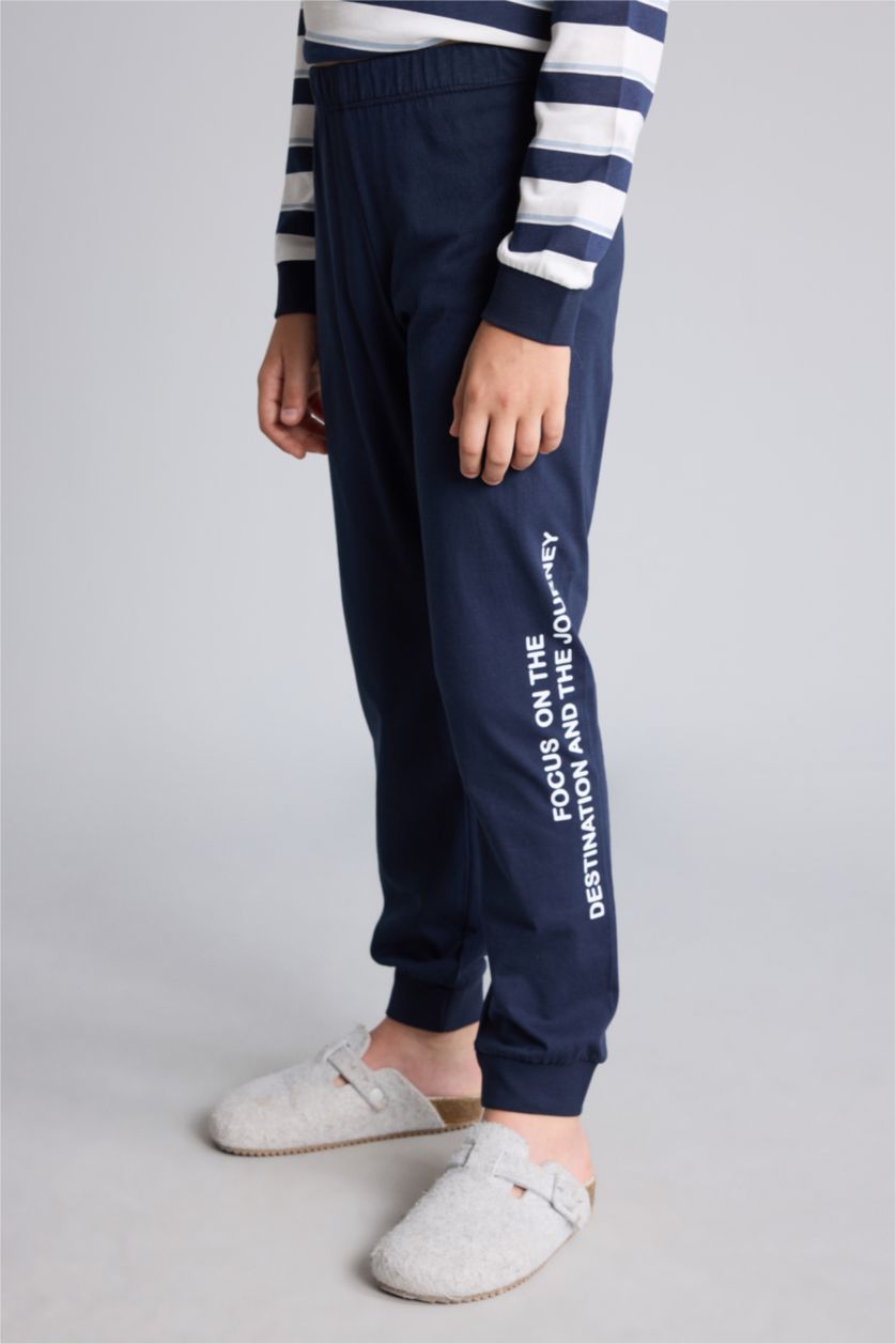 Erkek Çocuk - Genç Erkek Lacivert 2'li Pijama Takımı Erkek Çocuk