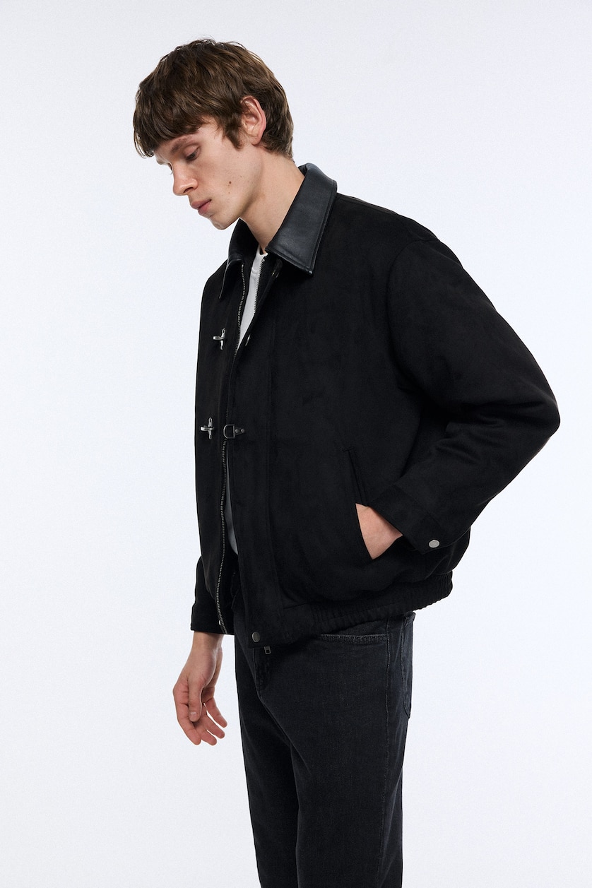 Men Black Puffer Jacket