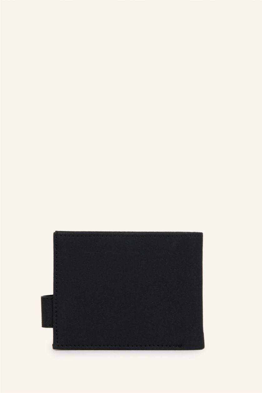 Men Black Man Faux Leather Wallets