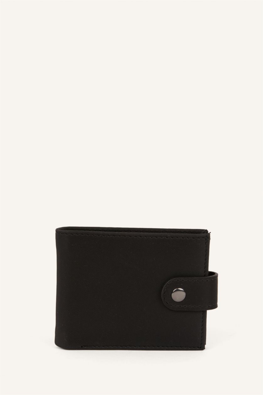Men Black Man Faux Leather Wallets