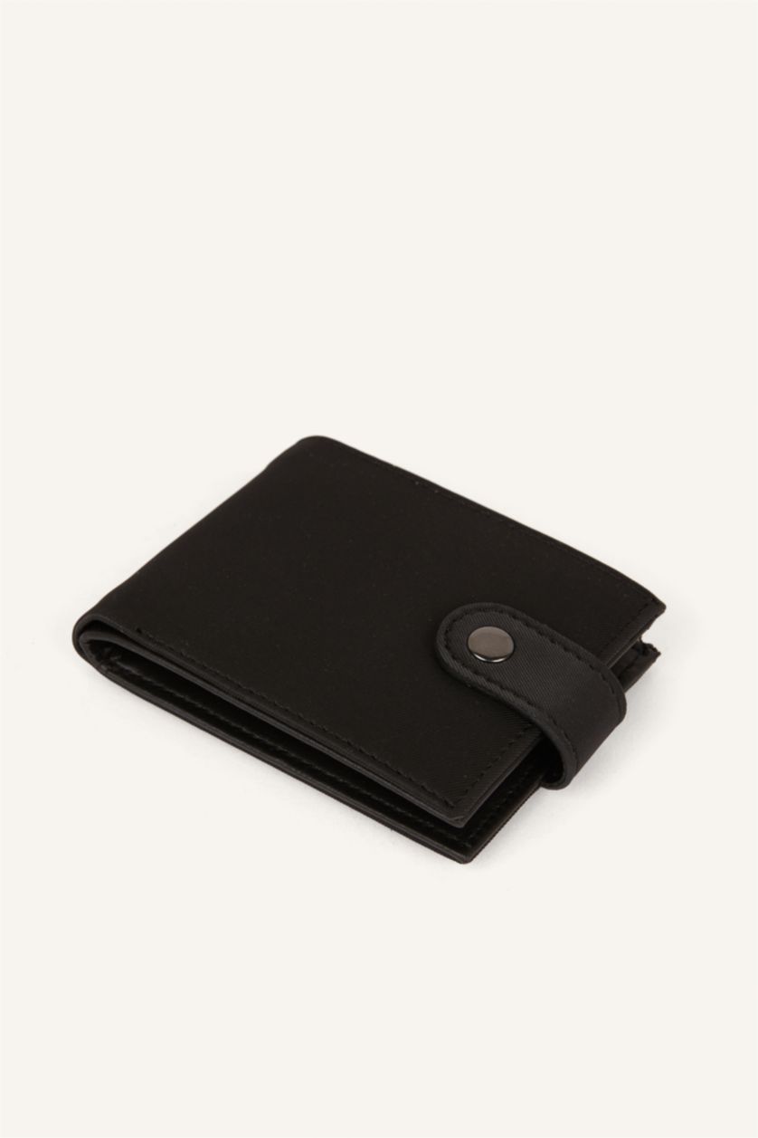Men Black Man Faux Leather Wallets