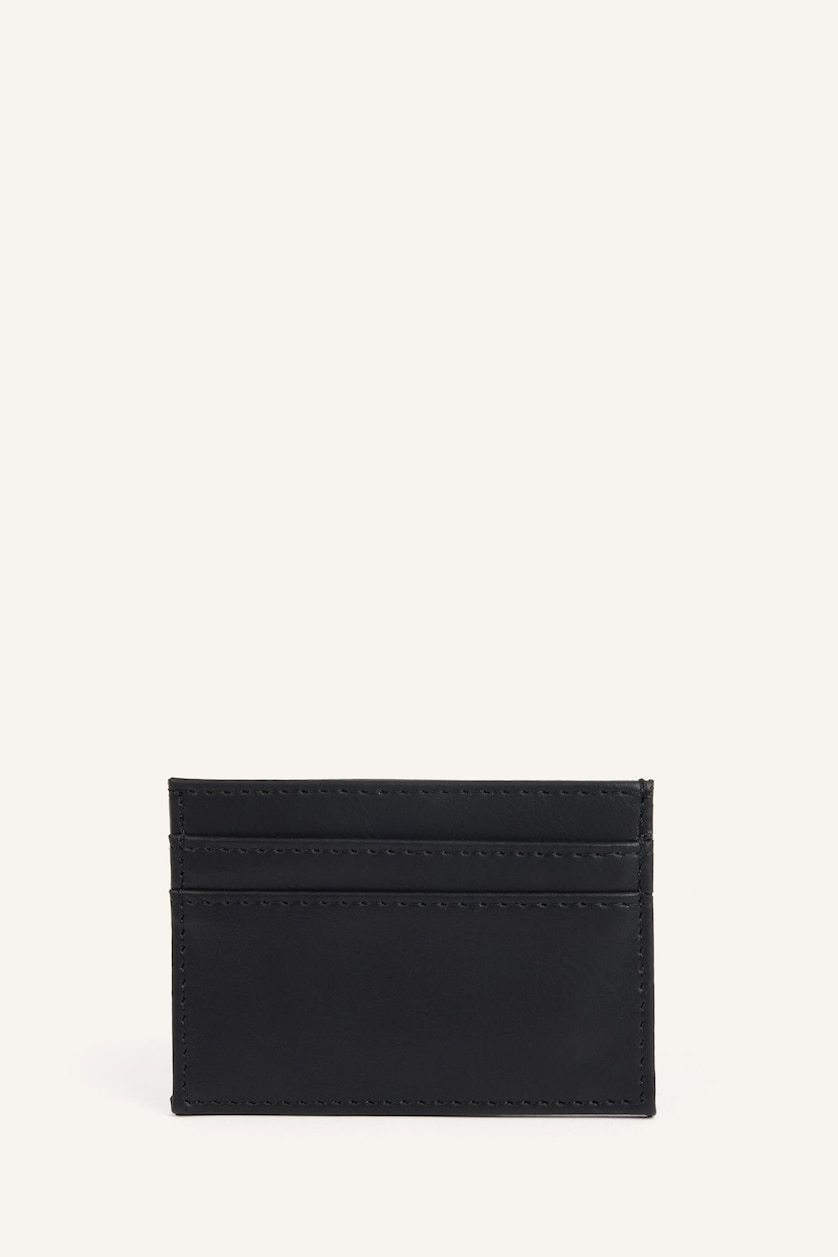 Man Black Man Business Card Wallet