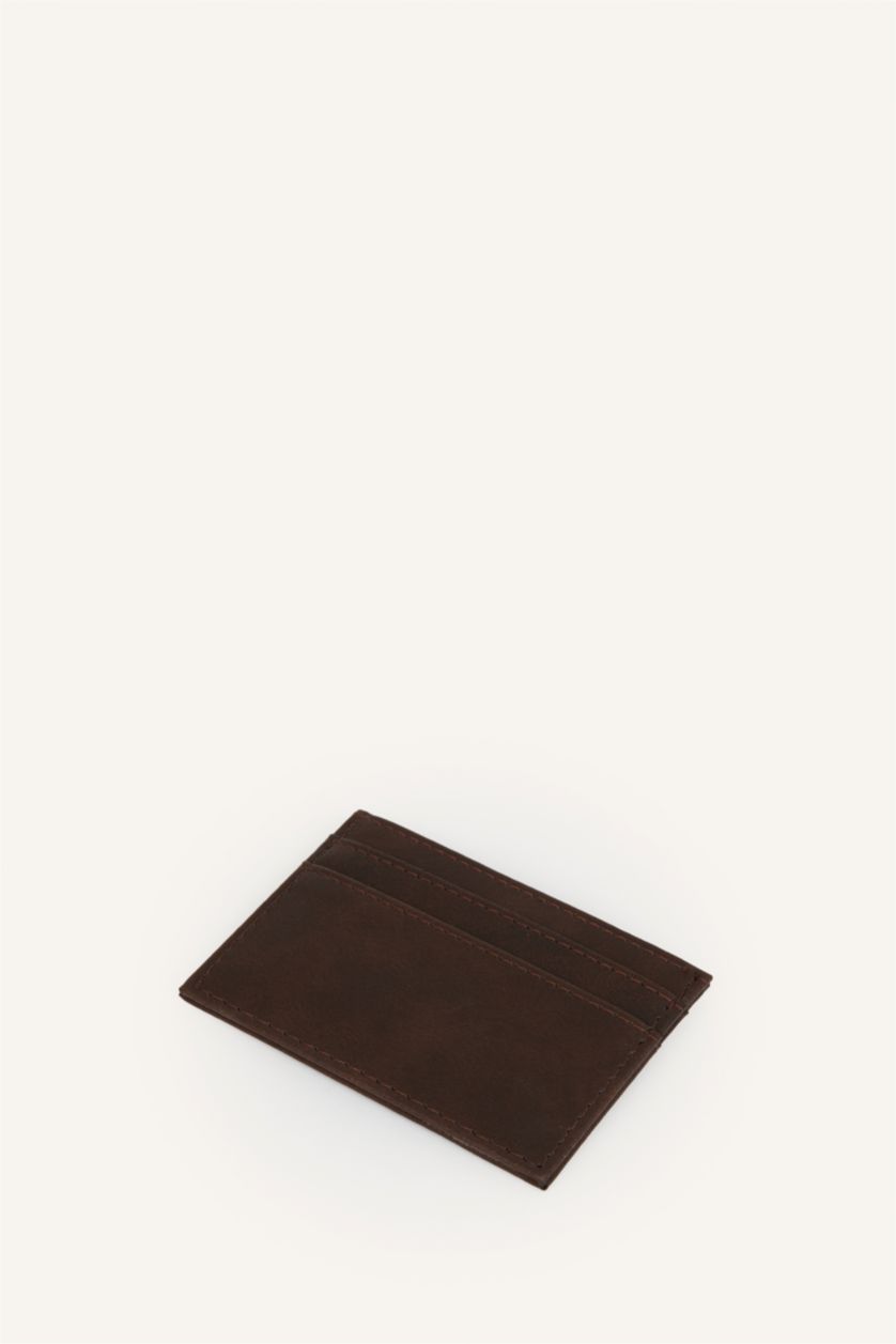 Men Brown Man Business Card Wallet