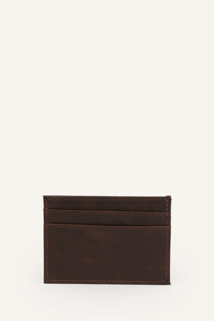 Men Brown Man Business Card Wallet