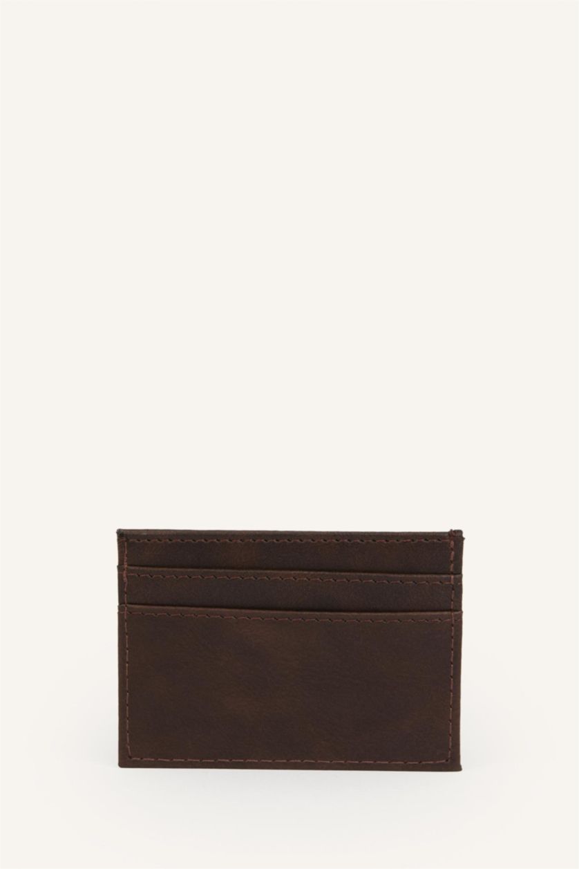 Men Brown Man Business Card Wallet