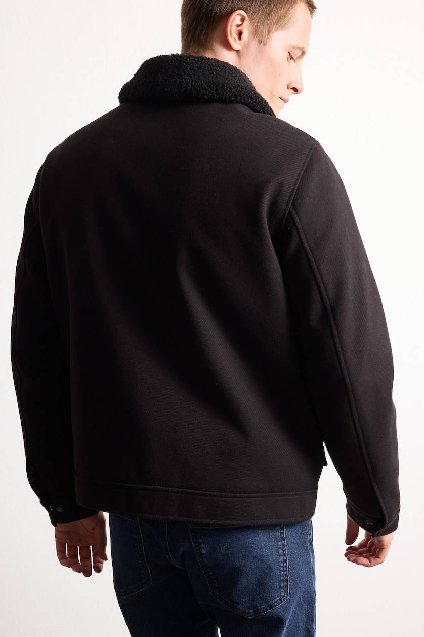 Men Black Puffer Jacket