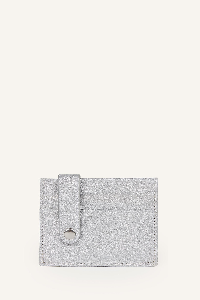 Women Gümüş Woman Business Card Wallet
