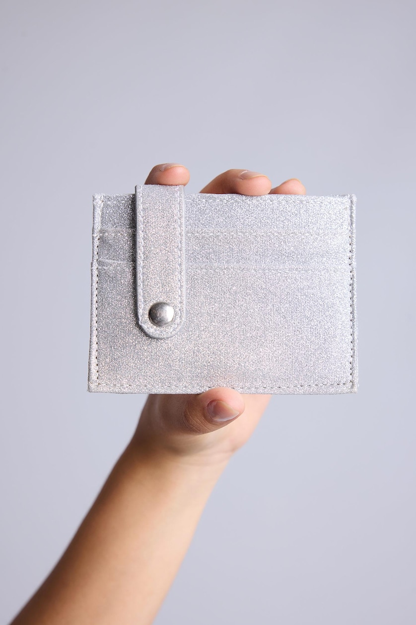 Women Gümüş Woman Business Card Wallet