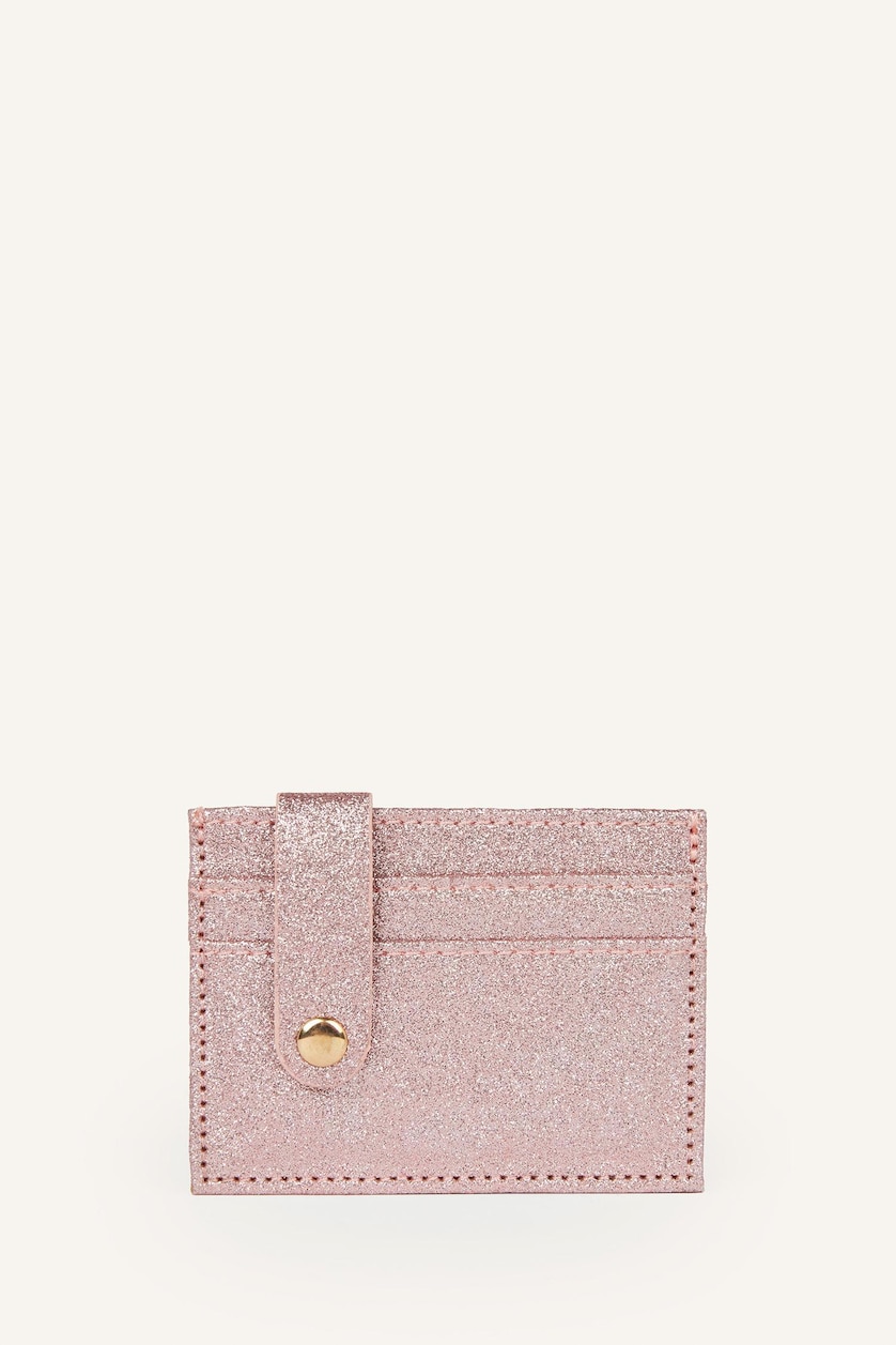 Women Light Pink Woman Business Card Wallet
