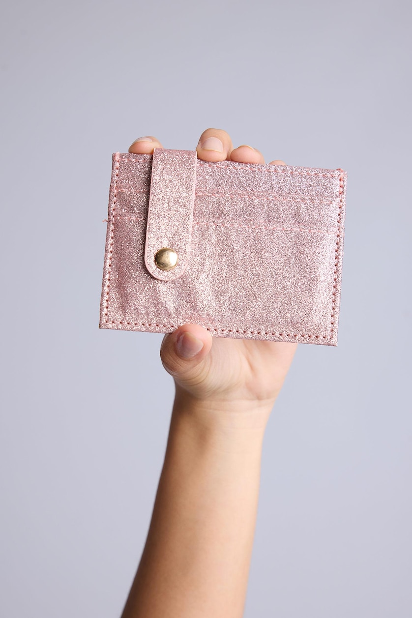 Women Light Pink Woman Business Card Wallet