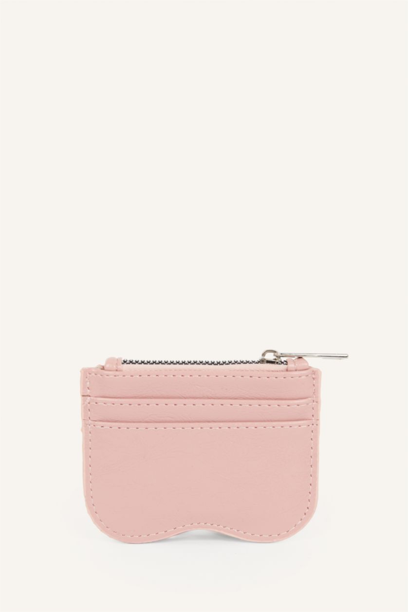 Women Light Pink Woman Business Card Wallet