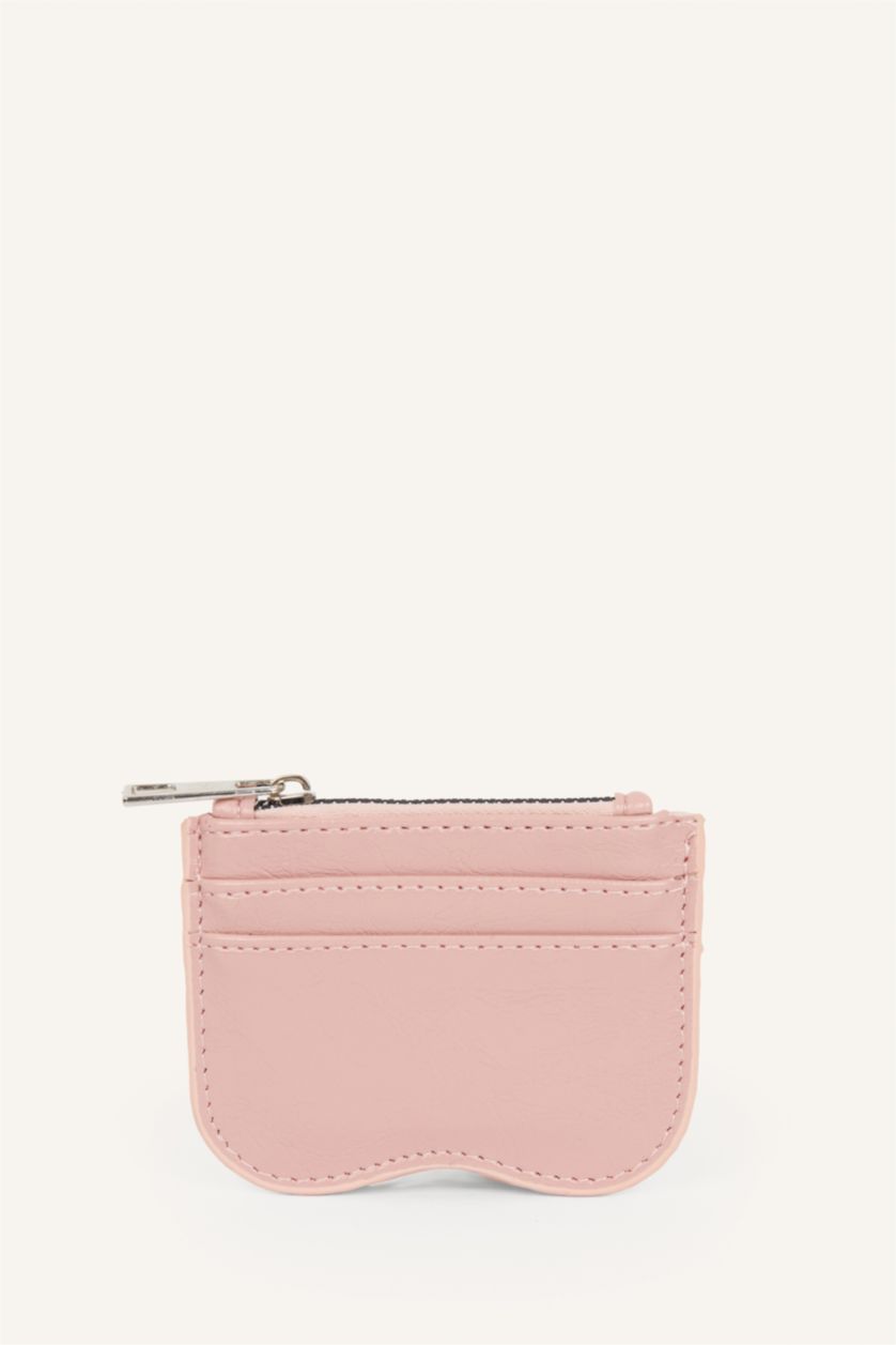 Women Light Pink Woman Business Card Wallet