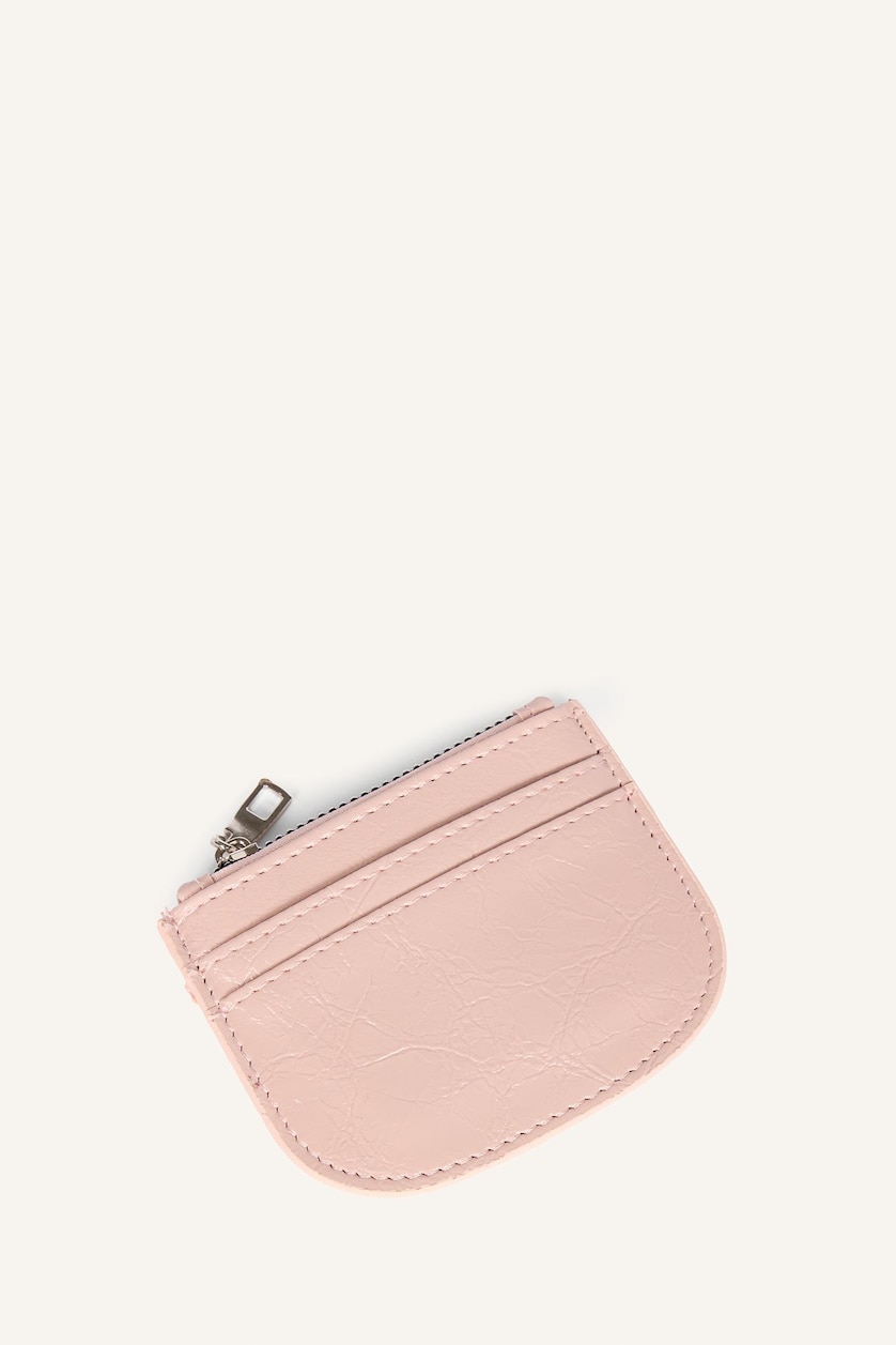 Woman Pink Woman Business Card Wallet