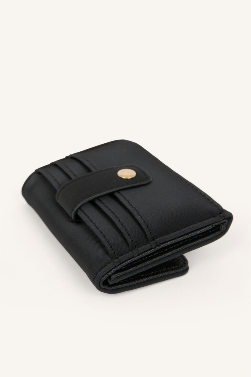 Women Black Faux Leather Wallet