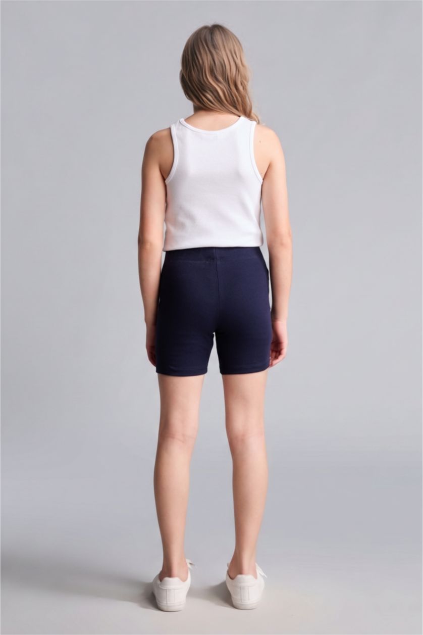 Young Girls - Teen Girls NAVY Girl Biker Short Leggings