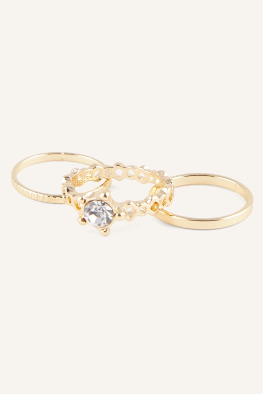 Women Altın 8 piece Ring