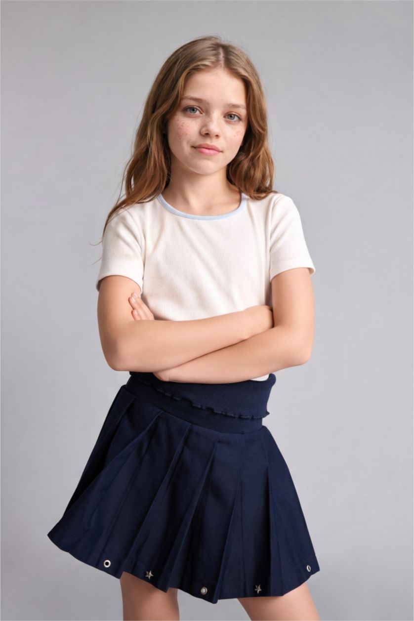 Young Girls - Teen Girls Light Blue Regular Fit Long Sleeve Shirt