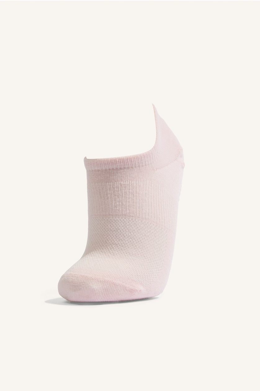 Women Light Pink 2 piece Cotton Pilates Socks