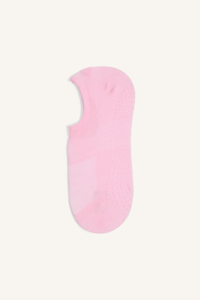 Women Light Pink 2 piece Cotton Pilates Socks