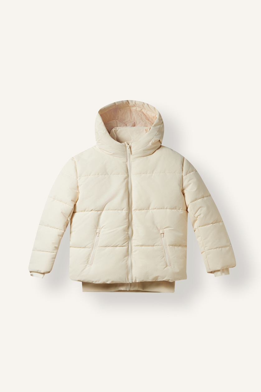 Young Girls - Teen Girls Ecru Girl Hooded Puffer Jacket