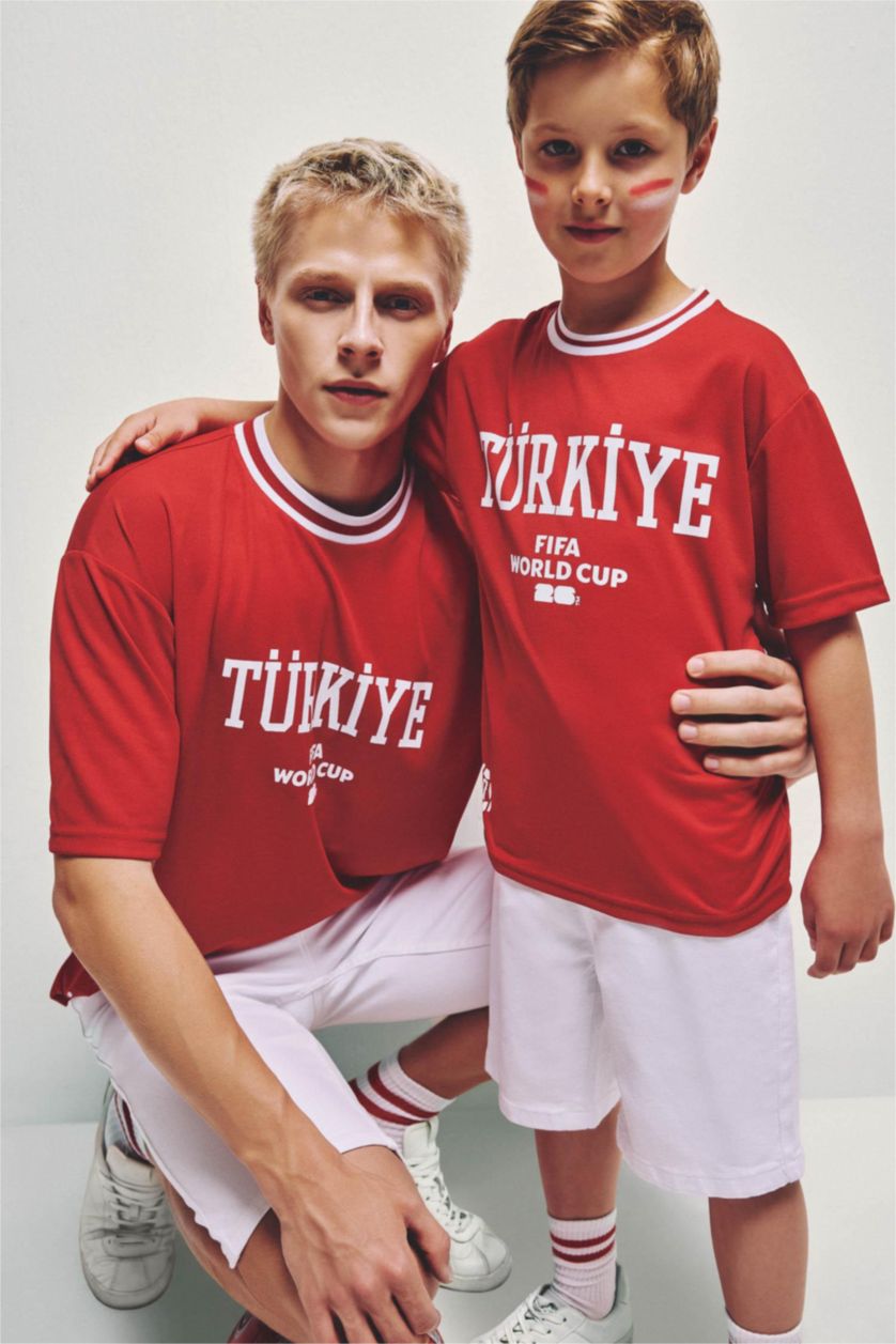 Young Boys - Teen Boys Red Short Sleeve T-Shirt