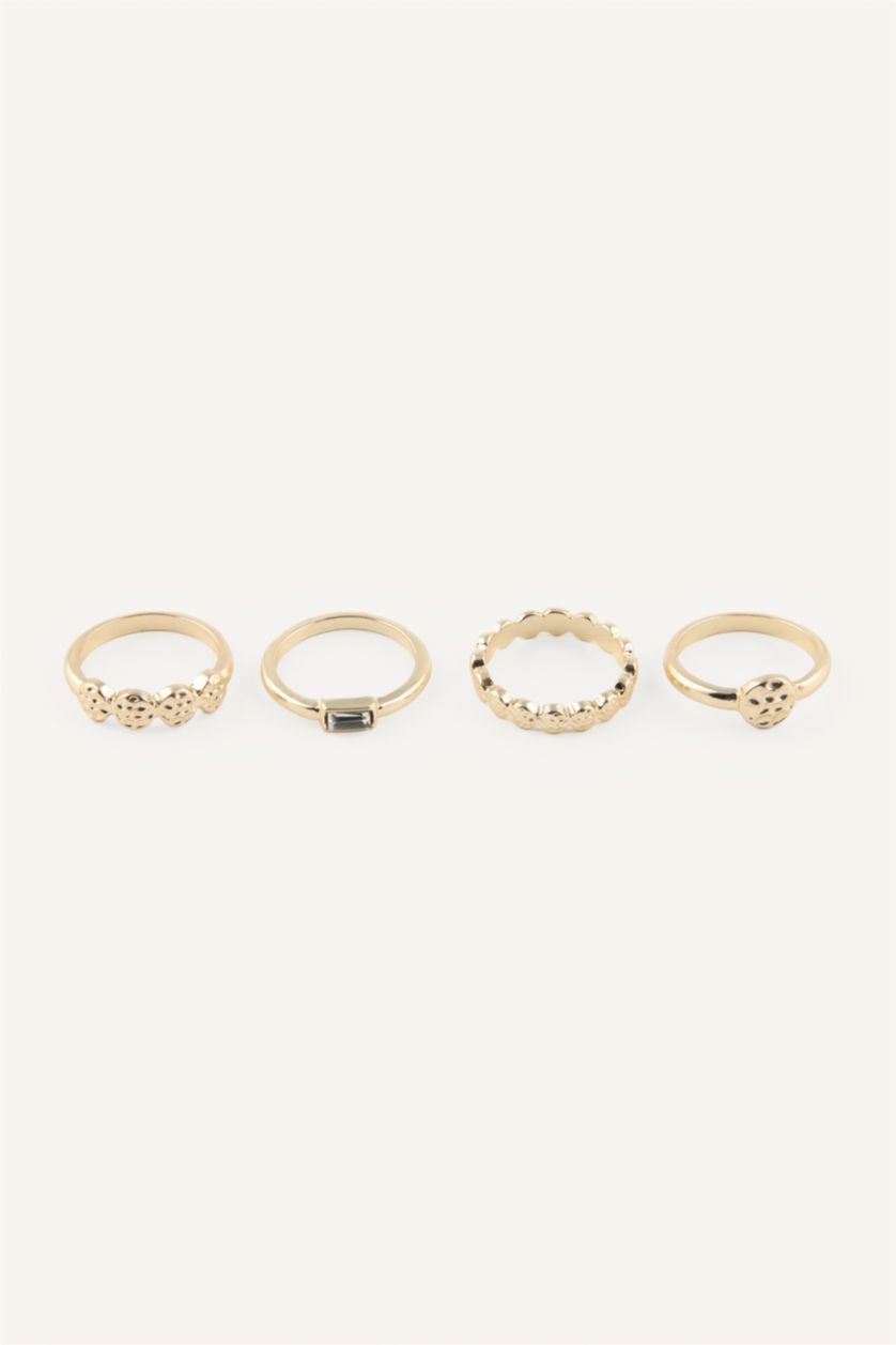 Women Altın 4 piece Ring