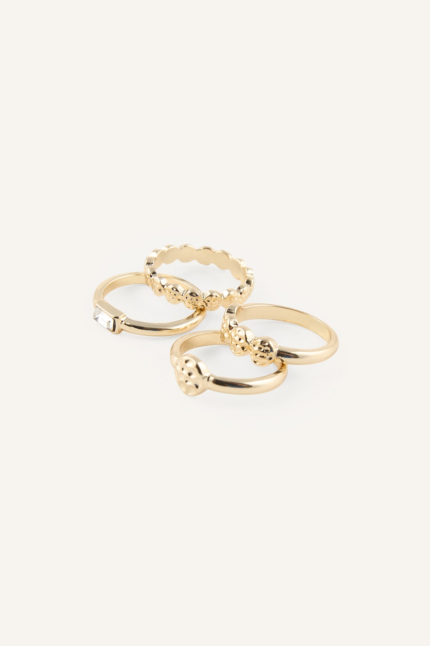 Women Altın 4 piece Ring