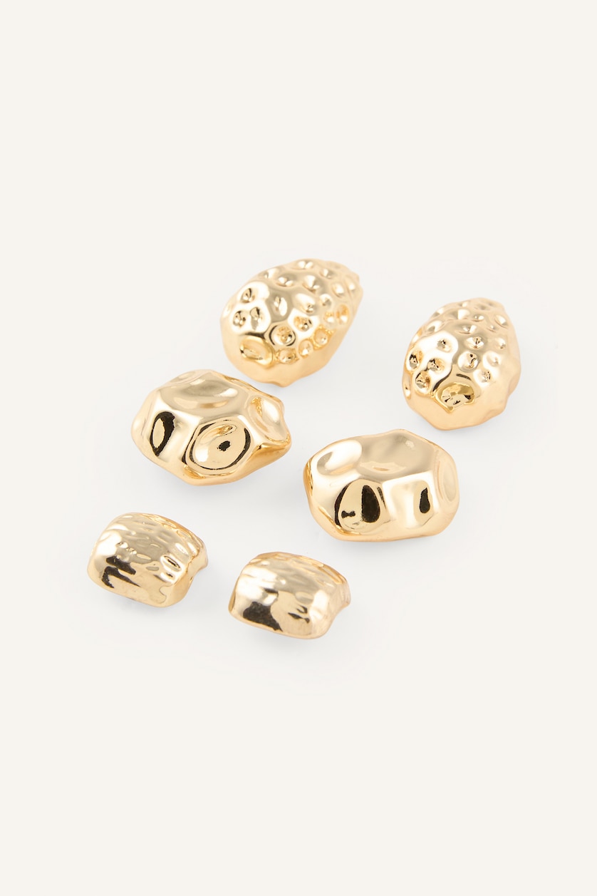 Women Altın 3 piece Earring