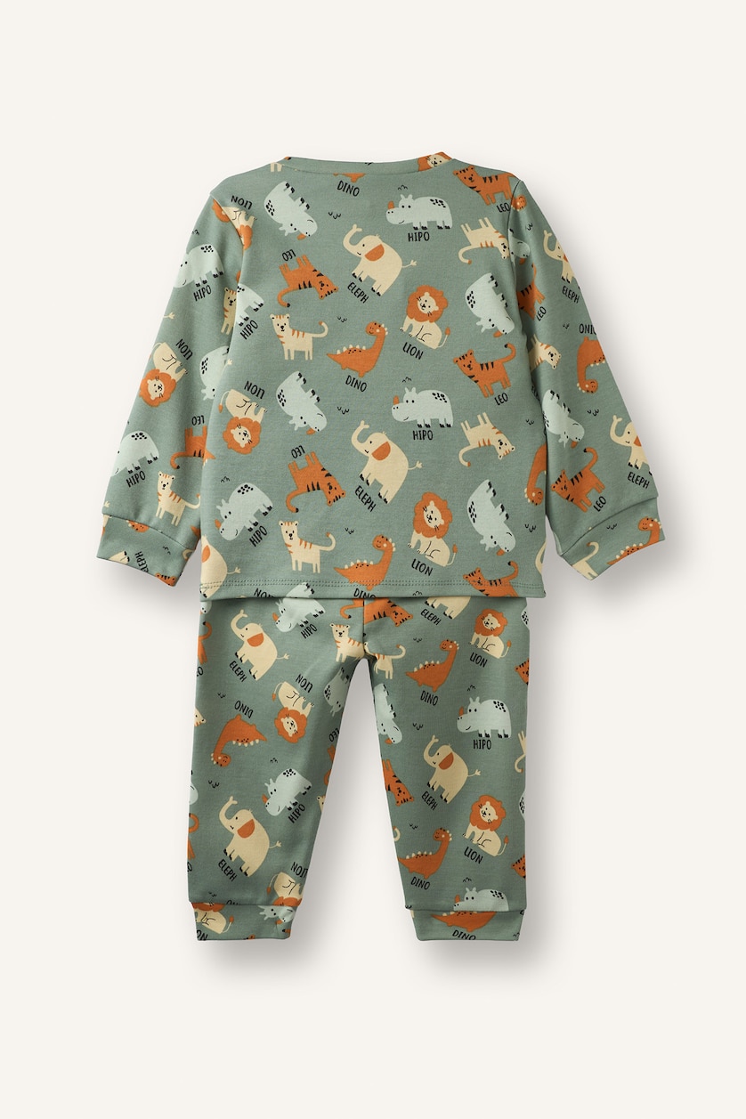 Baby Boy Light Green سيت بجامة ولادي - قطعتين