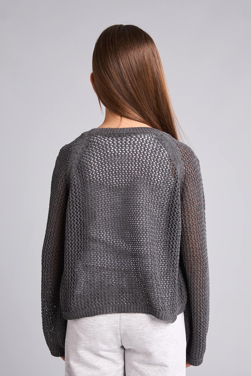 بنات رمادي Pull Coupe régulière pour fille