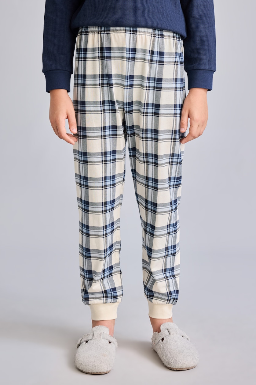Young Boys - Teen Boys NAVY 2 piece Regular Fit Knitted Pyjamas