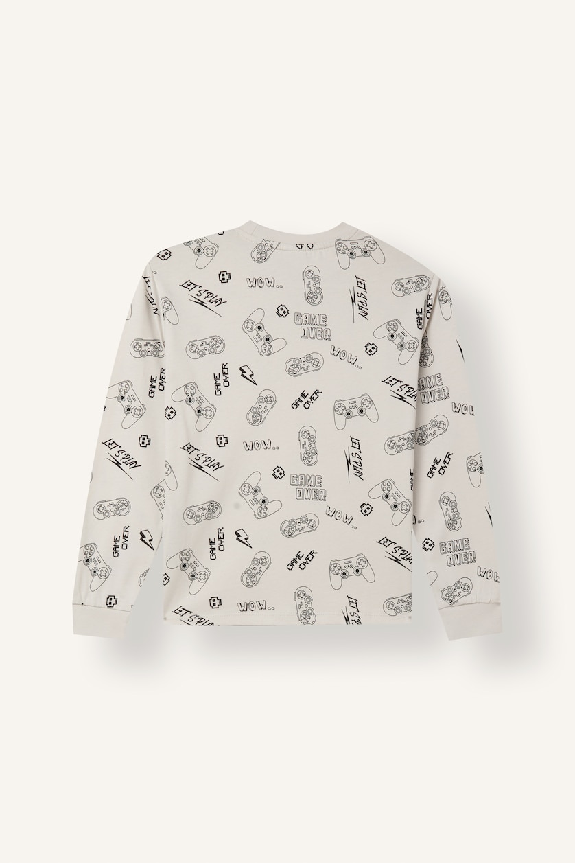 DJEM & ADOLESHENTË Light Grey Boy 2 Piece Pyjama Set