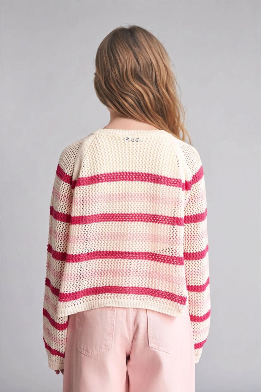 Girls & Teens Ecru Girl Regular Fit Pullover
