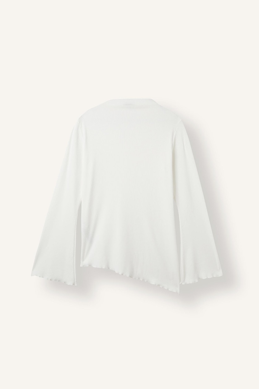 WOMAN Ecru Regular Fit Long Sleeve Tunic