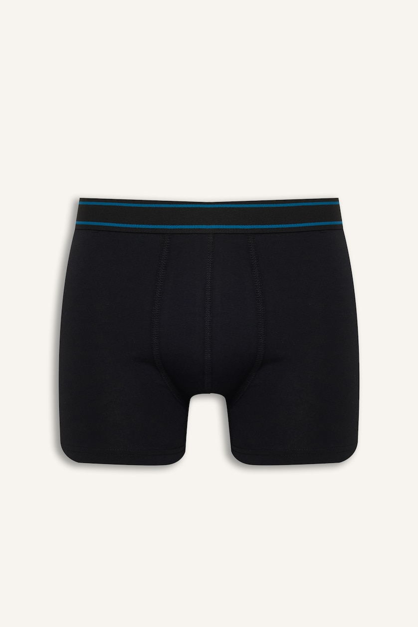 Erkek Siyah Regular Fıt 3'lü Boxer