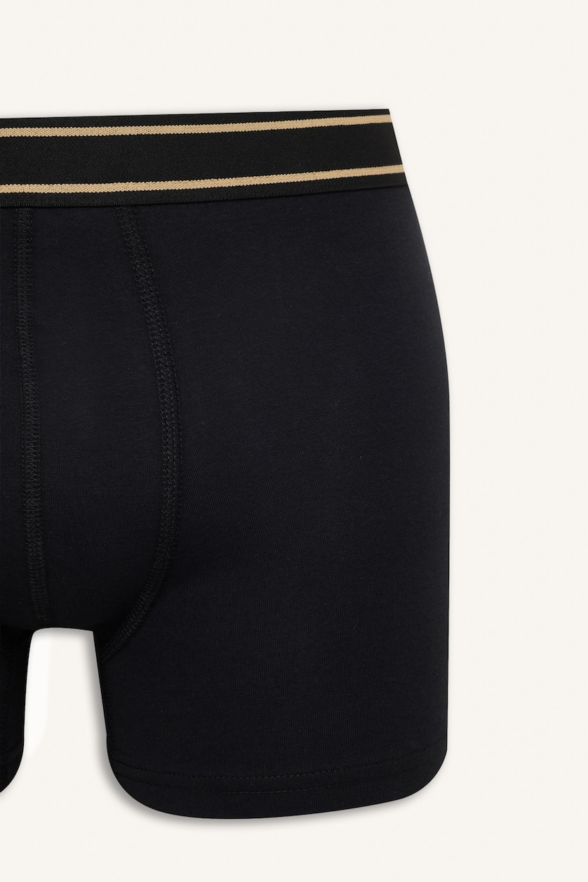 Erkek Siyah Regular Fıt 3'lü Boxer