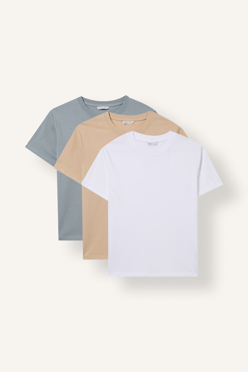 BOYS & TEENS Beige Regular Fit Short Sleeve T-Shirt