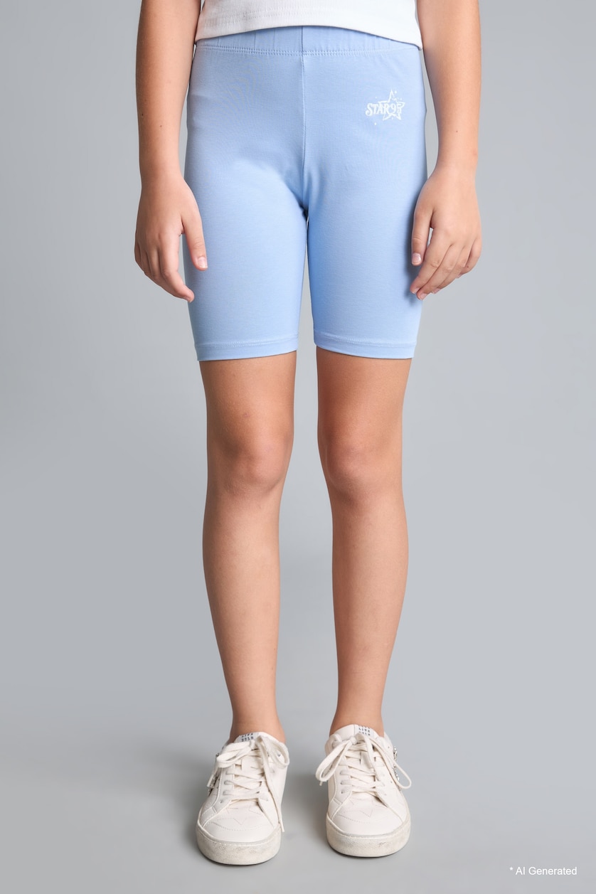 Young Girls - Teen Girls Light Blue Girl Cotton Light Blue Leggings