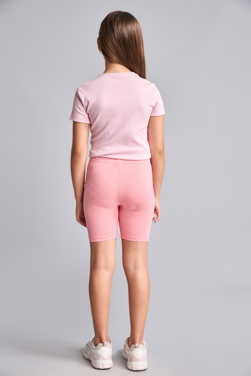 GIRLS & TEENS Light Pink Girl Pink Biker Leggings