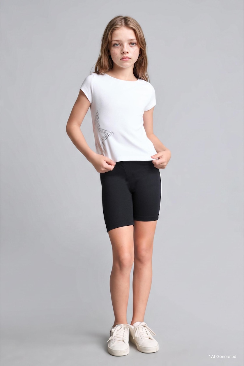 GIRLS & TEENS Black Girl Modal Black Leggings
