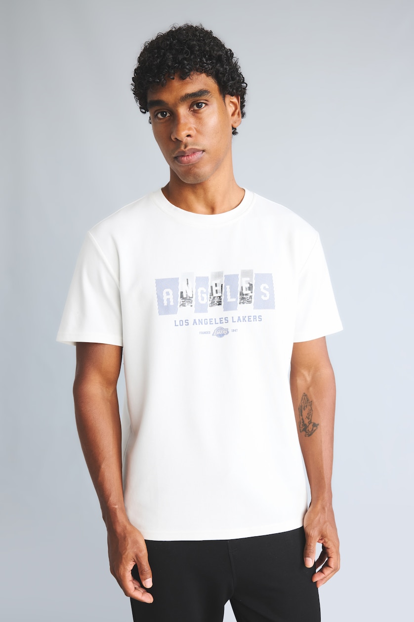 MAN Ecru Standard Fit Short Sleeve T-Shirt