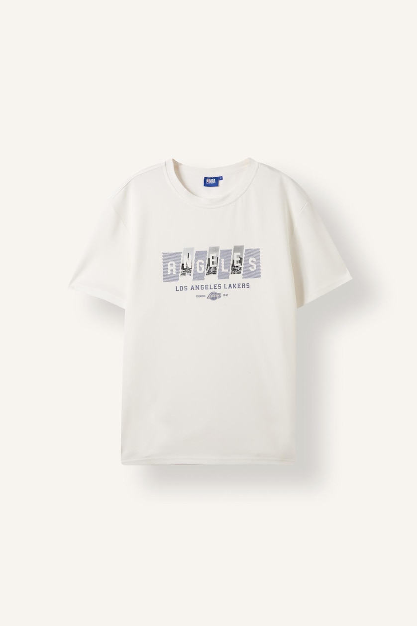MAN Ecru Standard Fit Short Sleeve T-Shirt
