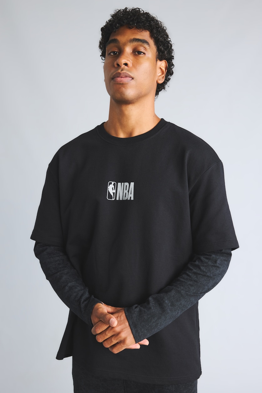 Men Black Oversize Fit Sweatshirt