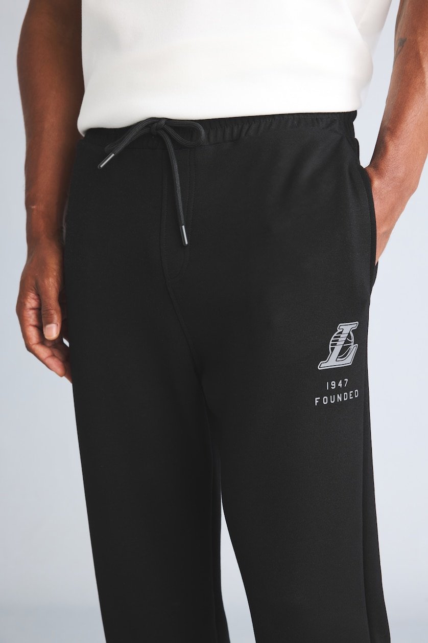 MAN Black Standard Fit Scuba Fabric Jogger