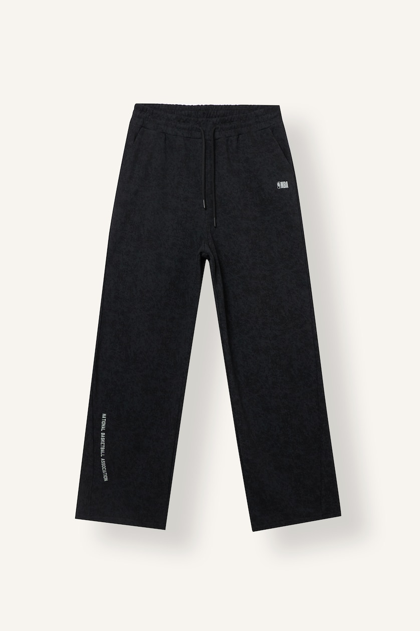 Men Black Baggy Fit Thick Sweatshirt Fabric Jogger